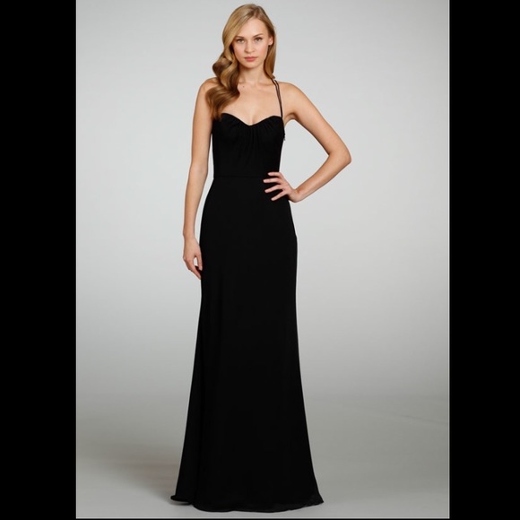 Jim Hjelm Occasions Black Racerback Dress - Picture 1 of 11
